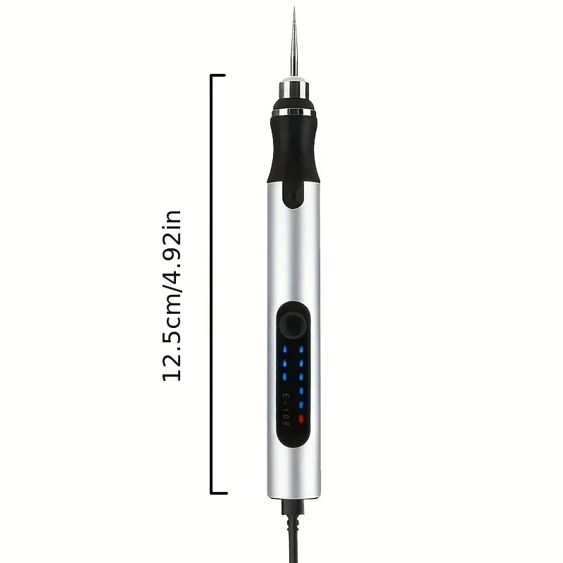 Cordless engraving pen rechargeable.