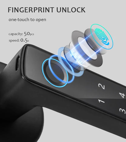 Smart fingerprint door lock keyless entry