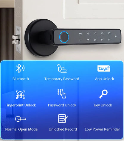 Smart fingerprint door lock keyless entry