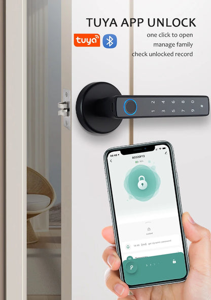 Smart fingerprint door lock keyless entry